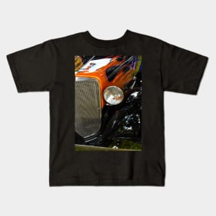 Hot rod flames and chrome. Kids T-Shirt